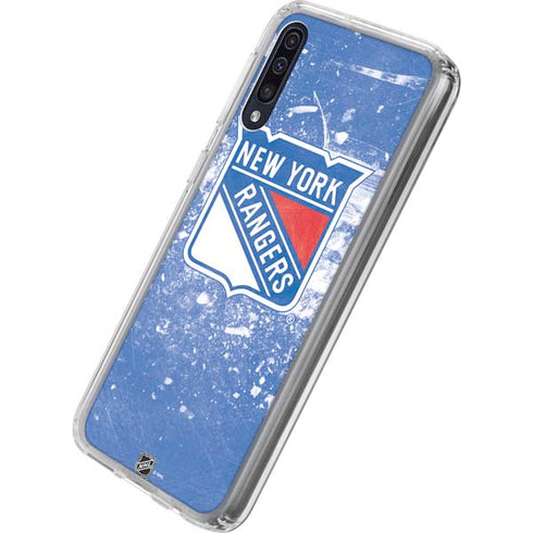 NHL New York Rangers Frozen Galaxy A50 Clear Case